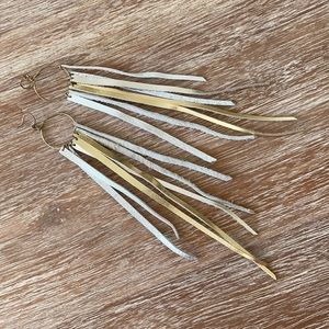 Leather Fringe Earrings